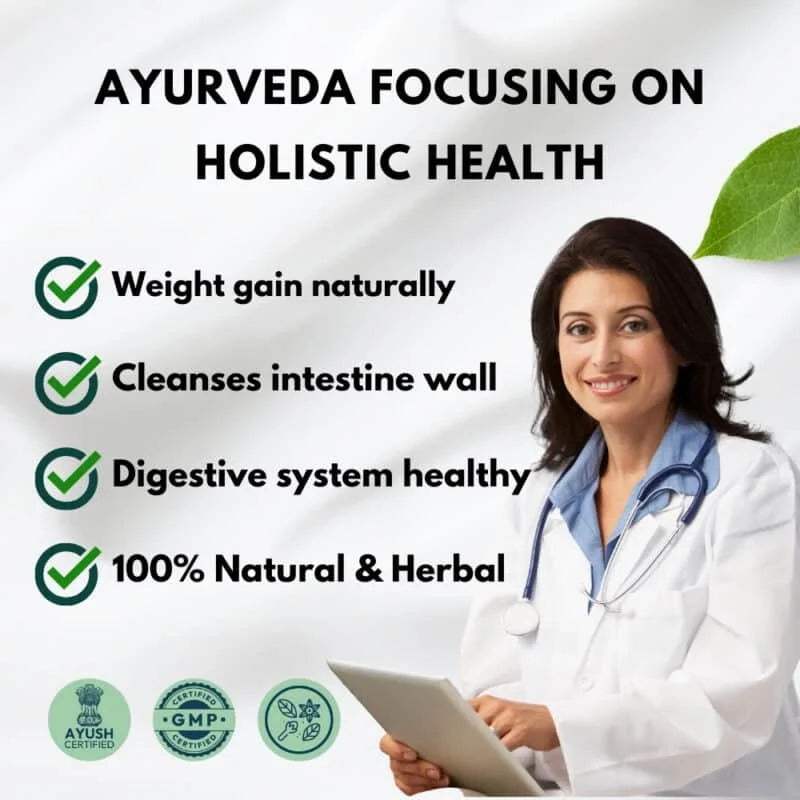 आयुर्वेदिक स्वास्थ्य लाभ वजन बढ़ाने वाला कैप्सूल वाला 